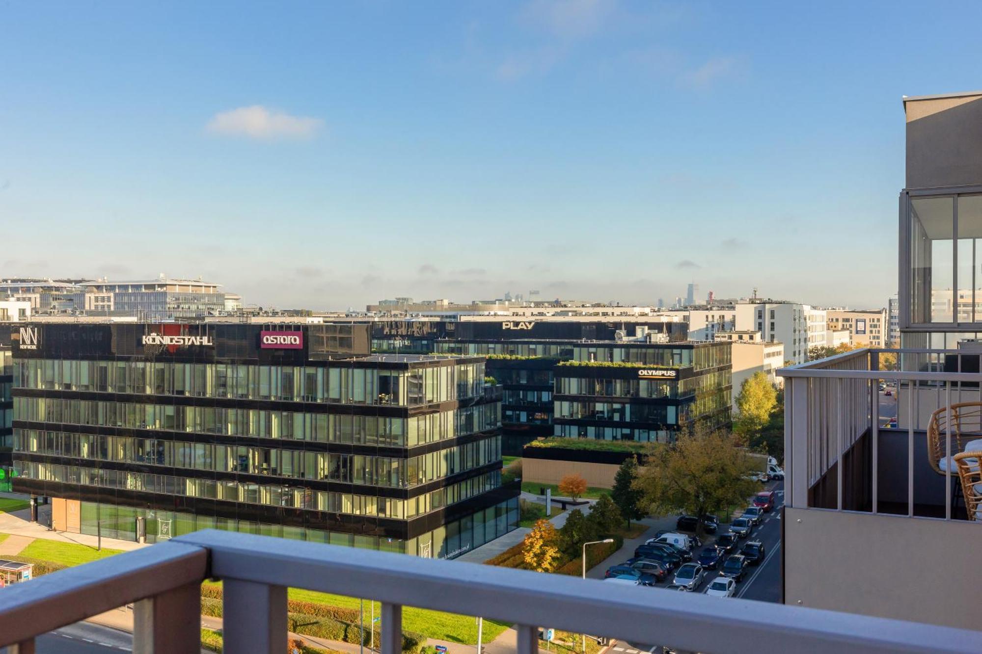 Elegant Apartments With Balcony & Parking Warsaw By Noclegi Renters Exterior photo